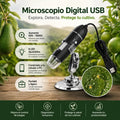 Microscopio Digital Portable - Detecta plagas, hongos y detalles invisibles de tus cultivos en segundos